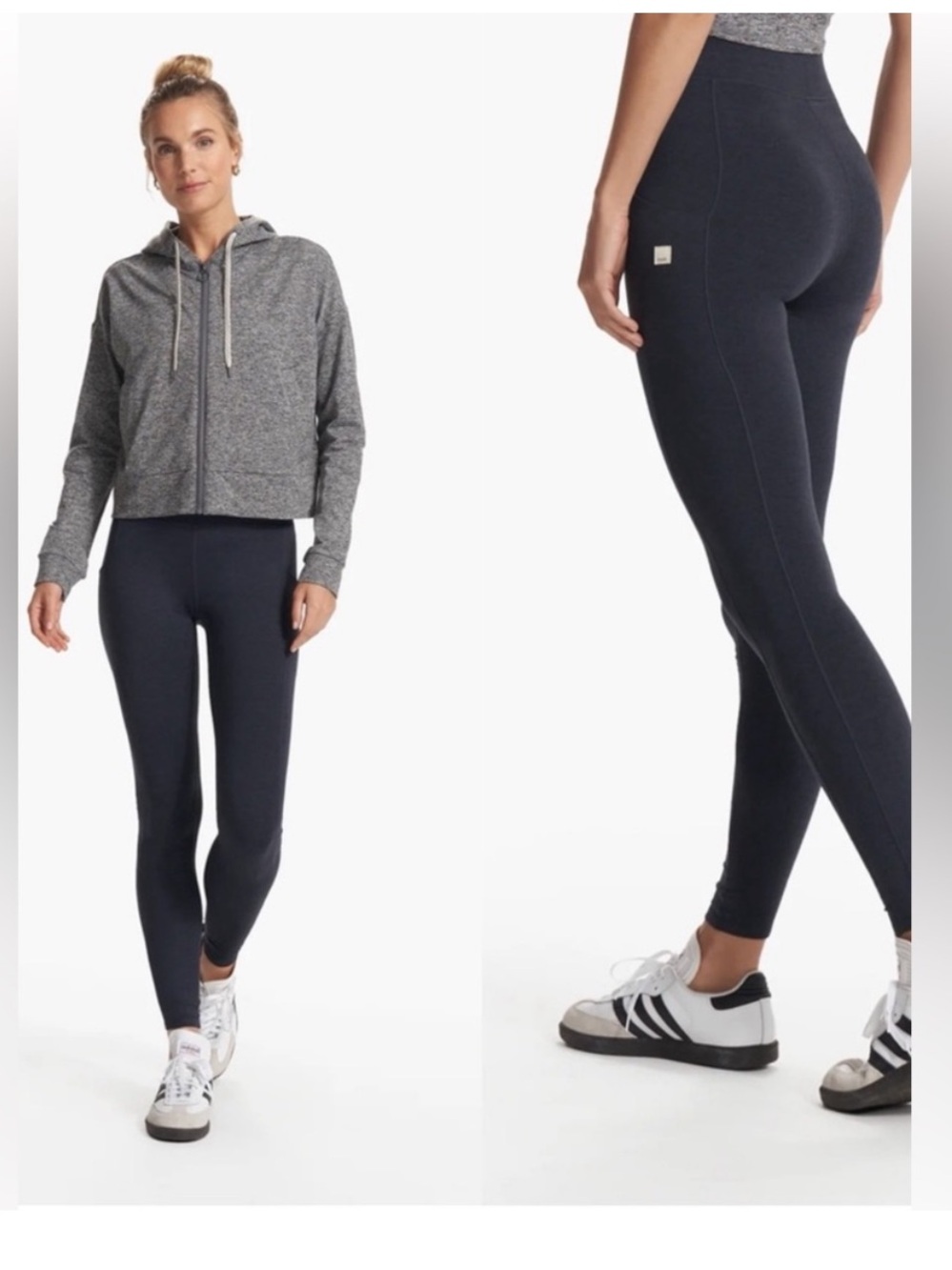 Vuori Granite Pocket Leggings Black High Rise Women’s Small *V3